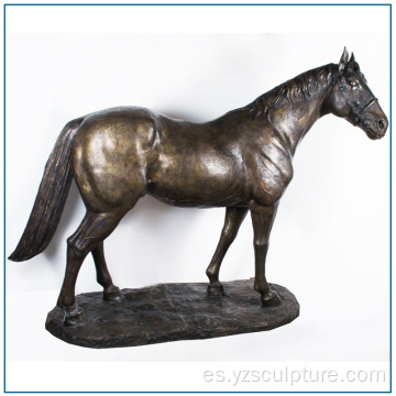 Estatua de bronce caballo de tamaño antiguo jardín de la vida